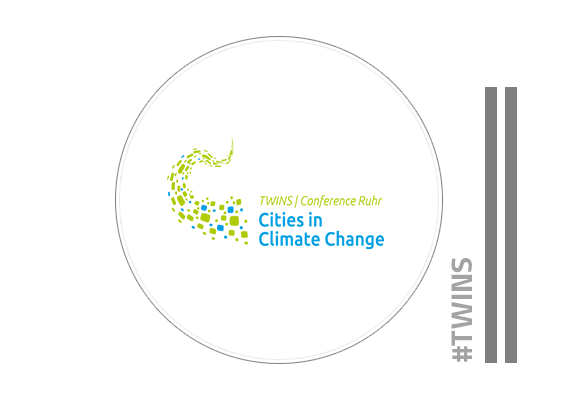 Entwicklung des Logos und des Webdesign für die Klimakonferenz 'TWINS CONFERENCE RUHR - Cities in Climate Change' in Essen<br><br> Agenturen: vE&K + vE&K digital